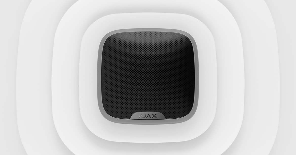 Ajax StreetSiren āra sirēna, melna