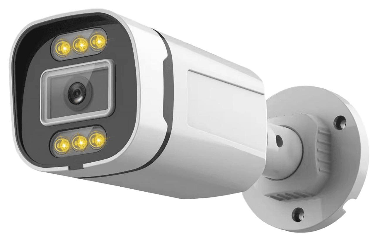 IP kamera 8 MP, PoE, AI, hibrīda gaisma