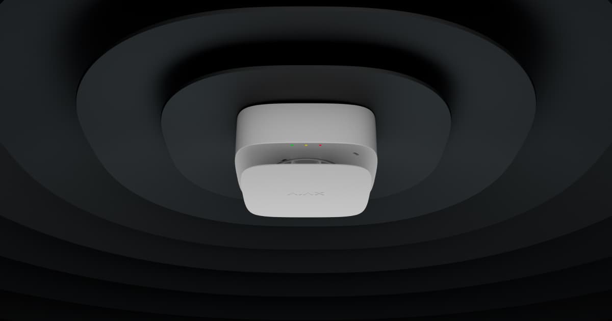 Ajax FireProtect 2 RB tvana gāzes (CO) detektors, balts