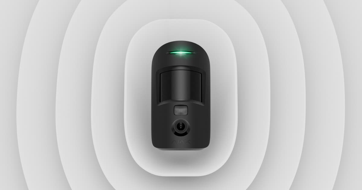 Ajax MotionCam HDR (PhOD) detektors ar foto pēc pieprasījuma, melns