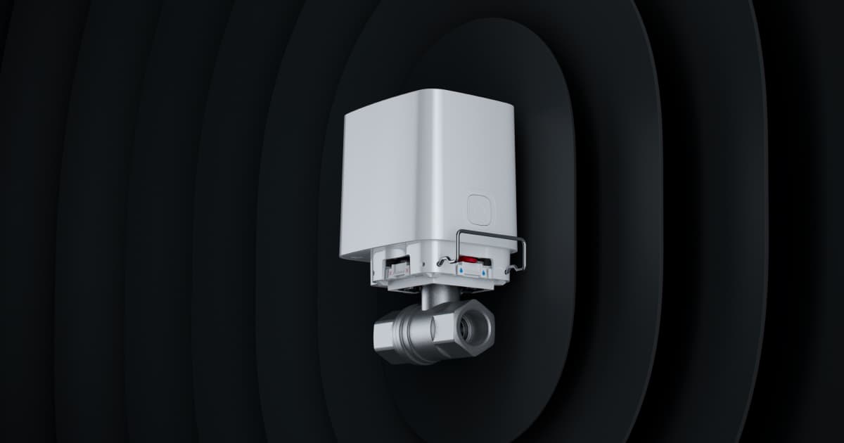 Ajax WaterStop 3/4" viedais ūdens vārsts, balts