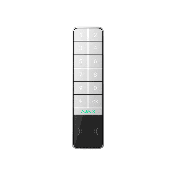Ajax KeyPad Outdoor āra vadības tastatūra, balta