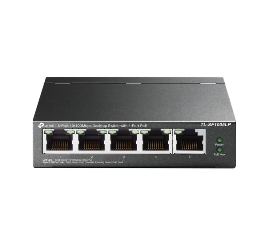 TP-Link TL-SF1005LP komutators 5 porti (4× PoE, 41 W)