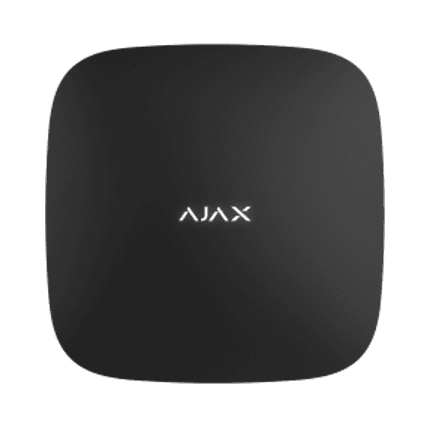 Ajax Hub 2 centrāle (Ethernet, 2× SIM), melna