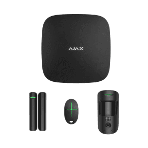 Ajax StarterKit Cam HDR komplekts ar foto verifikāciju, melns